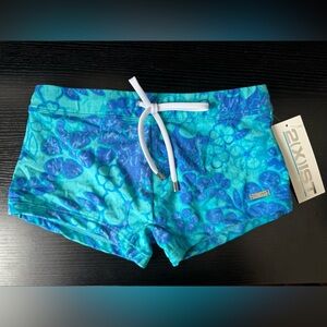 2xist Teal and Blue Swim Shorts